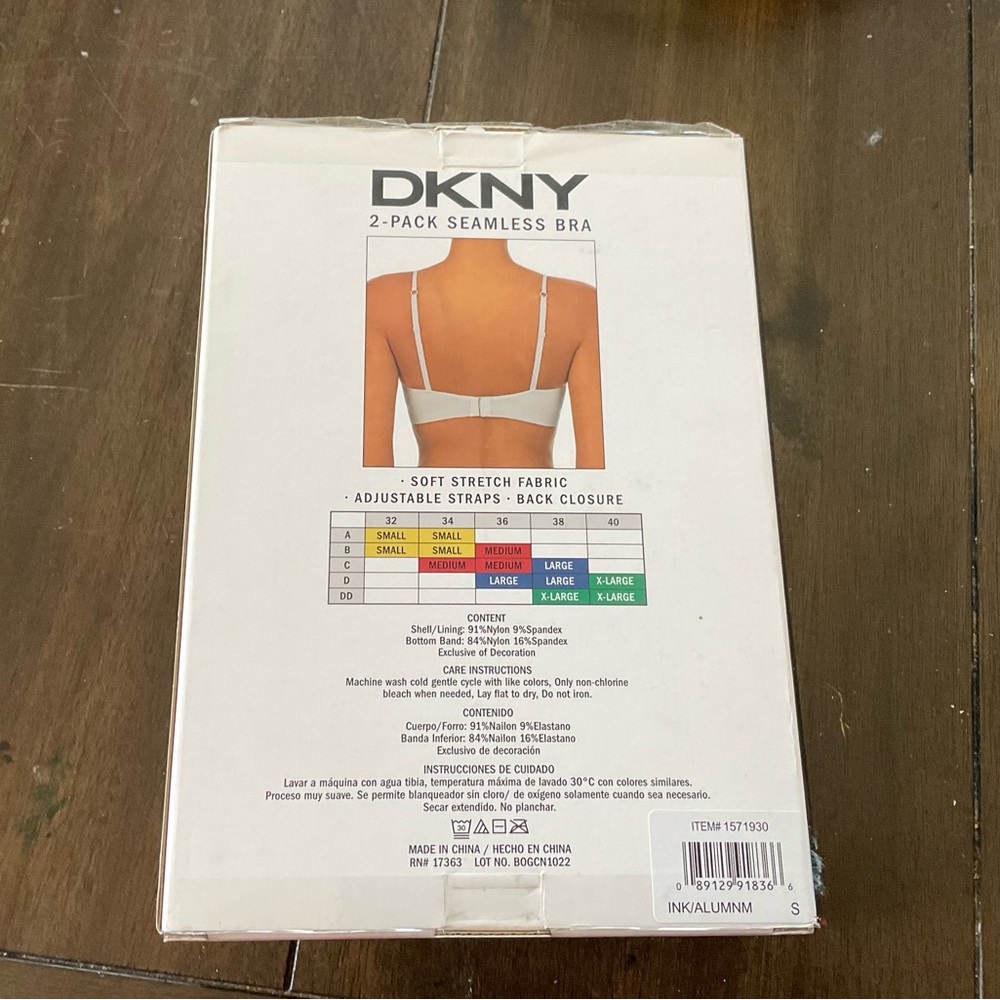 2Pack DKNY Ladies Seamless Bra - Picture 9 of 12